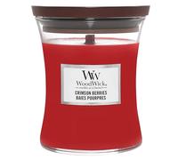 WoodWick Scented Candle with Crackling Wick | Crimson Berries Mini Hourglass Candle | Up to 20 Hours Burn Time | Perfect Gifts for Women