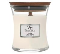 WoodWick Scented Candle with Crackling Wick | Linen Mini Hourglass Candle | Up to 20 Hours Burn Time | Perfect Gifts for Women