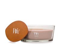 WoodWick Scented Candle with Crackling Wick | Patchouli Crème Ellipse Candle | Long Burning Candles: Up to 50 Hours Burn Time | Perfect Gifts for Women