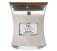 Woodwick Warm Wool scented candle with wooden wick 85 g