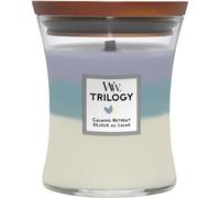 WoodWick Medium Hourglass Trilogy Scented Candle | Calming Retreat | with Crackling Wick | Burn Time: Up to 60 Hours