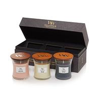 Woodwick Scented Candles Gift Set | Floral Mini Hourglass Scented Candles with Crackling Wicks | Gift Box | 3 Count, One Size, 1699066E