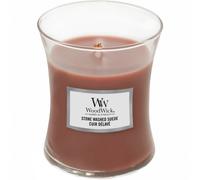 Woodwick Candle, Stone Washed Suede, M