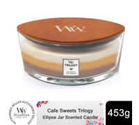 Woodwick Cafe Sweets Ellipse Trilogy Candle Natural