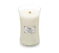 Woodwick Large Hourglass Scented Candle | White Teak | with Crackling Wick | Burn Time: up to 130 Hours