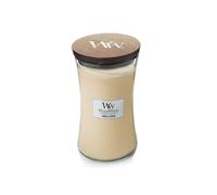 Woodwick Women's Vanilla Bean Large Candle in Cream Woodwick Cream