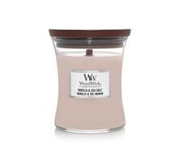 Woodwick Women's Vanilla & Sea Salt Medium Candle in Pink Woodwick Pink