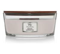 WoodWick WW Candle Elipse Warm Wool 1725446E, White/Transparent, 9.2 cm x 19.1 cm x 12.1 cm