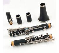 Woodwind Clarinet 17/18 Keys Bb Natural Hard Rubber/Bakelite ABS Pipe Body Material Clarinet(Bakelite 17key)