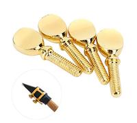 WOODWIND Instrument 4PCs C64 Saxophone Mouthpiece Ligature Screw for Saxophone Repair Shops Gold Plates Brass for All Standard Rubber and Plastic Mouthpieces