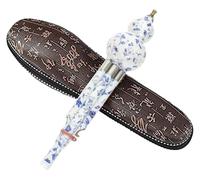 Woodwind Instrument Ethnic Musical Instrument Bamboo Hulusi Chinese Handmade Hulusi Black Gourd Cucurbit Flute Ethnic Musical Instrument Key Of C/B With Case For Beginner Music Lovers(Blue white)
