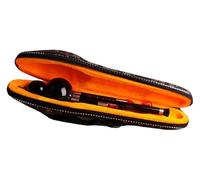 Woodwind Instrument Ethnic Musical Instrument Hulusi Flute Chinese National Musical Instrument All Black Wood Hulusi Handmade Wooden Cucurbit Flute With Case(B flat)