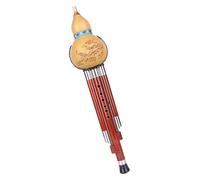 Woodwind Instrument Ethnic Musical Instrument Hulusi Flute Performing Three-tone Hulusi Gourd Flute Instrument Beginner Adult Professional Gourd Flute With Case(G key)