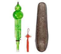 Woodwind Instrument Ethnic Musical Instrument Hulusi instrument Professional Hulusi Chinese Curcubit Gourd Flute C Key China Flute Easy Play Handle W/Storage Case