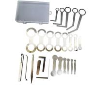 Woodwind Instrument Repair Tools Set 25pc | stainless steel with anti-coating, storage box, pad replacement, studio use