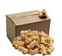Woodwool Firelighters - Approx. 200 Pieces - Quick Ignition - No Odour - Natural Wood & Wax - Suitable for Stoves, BBQs, Fire Pits & Open Fires