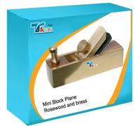 Woodwork Miniature Tools Mini Block Plane 72mm Rosewood and brass, this plane is especially suited to intricate work. Ideal for hobbyist or cabinet maker.