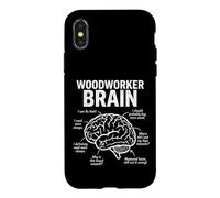 Woodworker Brain Funny Carpenter Woodworker Workshop Humor Case for iPhone X/XS