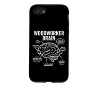 Woodworker Brain Funny Carpenter Workshop Humor Design Case for iPhone SE (2020) / 7/8