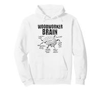 Woodworker Brain Funny Dad Thoughts Anatomy Fathers Day Pullover Hoodie
