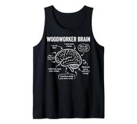 Woodworker Brain Funny Woodworker Carpenter Life Tank Top