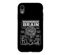 Woodworker Brain,Funny Woodworking Workshop Carpenter Saying Case for iPhone XR
