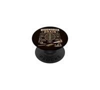 Woodworker Brain,Funny Woodworking Workshop Carpenter Saying PopSockets Adhesive PopGrip