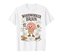 Woodworker Brain,Funny Woodworking Workshop Carpenter Saying T-Shirt