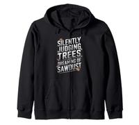 Woodworker Quote Carpentry Woodworking Carpenter for Men Zip Hoodie