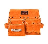 Woodworker Tool Bag Practical Cow Leather Waist Pack Multi-Function Storage Bag Hardware Storage Wear-Resistant Waist Pack Cow Leather Practical Carpenter