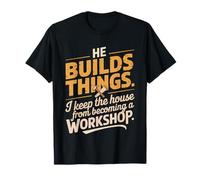 Woodworker's Wife Sawdust Workshop Craftsman Spouse T-Shirt