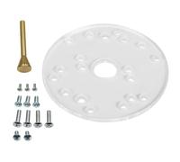 Woodworking Acrylic Router Base Router with Centering Pin Screws Base Plate for Trim Routers Accessories Permanent Access