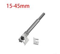 Woodworking Adjustable Spade Bit Set Features High Carbon Steel Tools for Reliable Performance in DIY Projects (15-45mm)