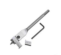 Woodworking Adjustable Spade Bit Set Features High Carbon Steel Tools for Reliable Performance in DIY Projects (22-75mm)