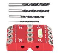 Woodworking Angle Drill Guide,30 45 90 Degree Drill Block for Angled Holes - Power Tool Precision Alignment Woodworking Jig for Decks Handrails Furniture Railings Stairs