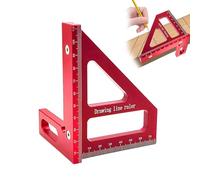 Woodworking Angle Ruler, 3D Woodworking Square Protractor, 3D Multi Angle Measuring Ruler, Miter Triangle Rulers Measuring Tool for Engineer Carpenters, Wood Working Too