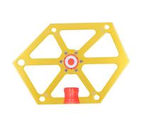 Woodworking Angle Ruler, Magnetic Hex Aluminum Alloy Carpenter's Tool, Precision Angles 45° 54° 60° 67.5° 75°, Anodized Surface for Table Saw Adjustment and Cutting (Gold)