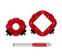 Woodworking Angles Corner Positioning Mold, Aluminum Alloy Corner Radius Guide Set, Woodboard Arcs Cutting Auxiliaries Template for Precision Routing Furniture Edges & DIY Projects Router Accessories
