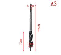 Woodworking Auger Bit Set 1025mm Fast Cutting 4 Blade Drill for Carpentry and Joinery Projects (14mm)