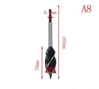 Woodworking Auger Bit Set 1025mm Fast Cutting 4 Blade Drill for Carpentry and Joinery Projects (25mm)