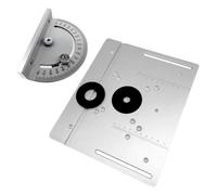 Woodworking Benches Router Plate with Miter Gauge Guide Aluminium Fence Sliding Brackets Multifunctional Trimming Milling Machine Accessories