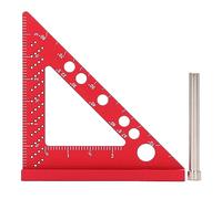 Woodworking Carpenter Square 90 Degree, Rafter Square Protractor with Miter Triangle Ruler, Aluminum Alloy Precision Tool for DIY and Professional Woodworkers