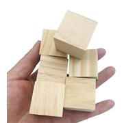 Woodworking Carving Blocks 6PCS 3cm Unfinished Wood Blocks For Crafts, Pine Wooden Cubes Block Square For Painting Puzzle Carving DIY Craft(6PCS 3CM 1.2INCH)