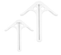 Woodworking Center Finder Tool for Round for Bars - for Precision Circle Center Locator Device, ABS Construction Layout Tool for Engraving & Carpentry (Small and Larger)