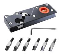 Woodworking Chamfer | 45 Degree Block Planer Woodworking, Edge Cutter with 6 Types of Adjustment Heads and an Allen Wrench for Flat Edge Corner, String