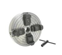 Woodworking Chuck Wooden Rotary Lathe 4 Inch 6 Inch Self-Centering Linkage Bevel Tooth Three Claws Four Claws Precision(6-inch Individual ch)