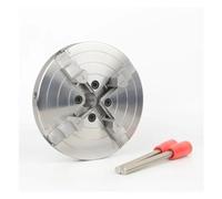 Woodworking Chuck Wooden Rotary Lathe 4 Inch 6 Inch Self-Centering Linkage Bevel Tooth Three Claws Four Claws Precision(6-inch Linkage Chuck)