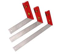 Woodworking Combination Square Ruler 90 45 Degree L Type Carpenter Measurement Ruler with Level Bubble Framing Square(20cm)