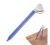 Woodworking Compass - 5.51 Inches Metal Drafting Compass, Professional Scribe, Precision Measuring Tool With Ergonomic Grip | Student Geometry Instrument, Woodshop Drawing Accessory, Engineering