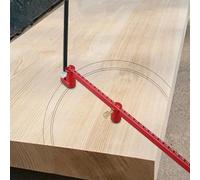 Woodworking Compass Drawing Tool Imperial/Metric Scribing Circle Ruler 1.43-11.81inch Adjustable Carpenter Scribing Tool Woodworking Fixed-Point Circle Line Marking Gauge for Wood Metal(Metric)